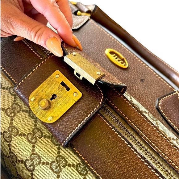 GUCCI AUTHENTIC VINTAGE 50’s SUITCASE - Picture 6 of 16